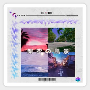 Landscapes View Vintage Aesthetic Design Sticker